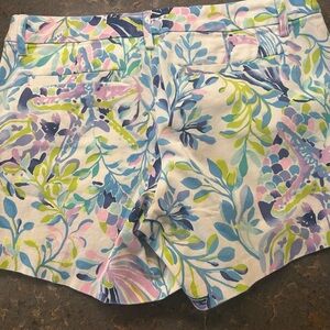 Lilly Pulitzer Blue and Green Bermuda Shorts
